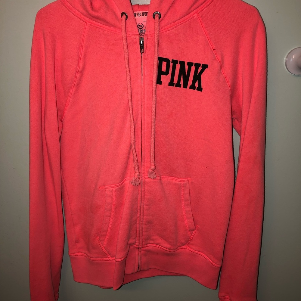Coral zip up jacket